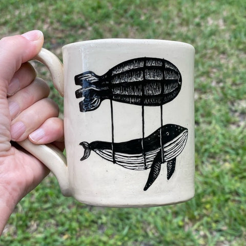 Motivational Mug - Whale & Blimp