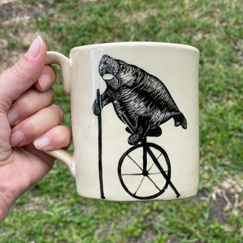 Motivational Mug - Manatee On A Unicycle