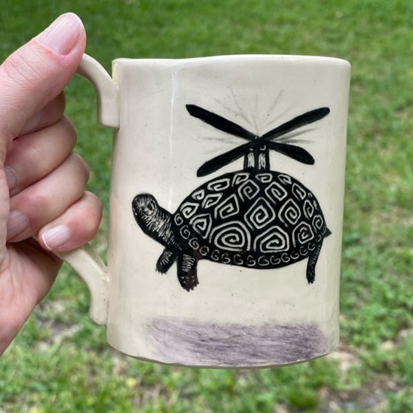 Motivational Mug - Turtle & Helicopter