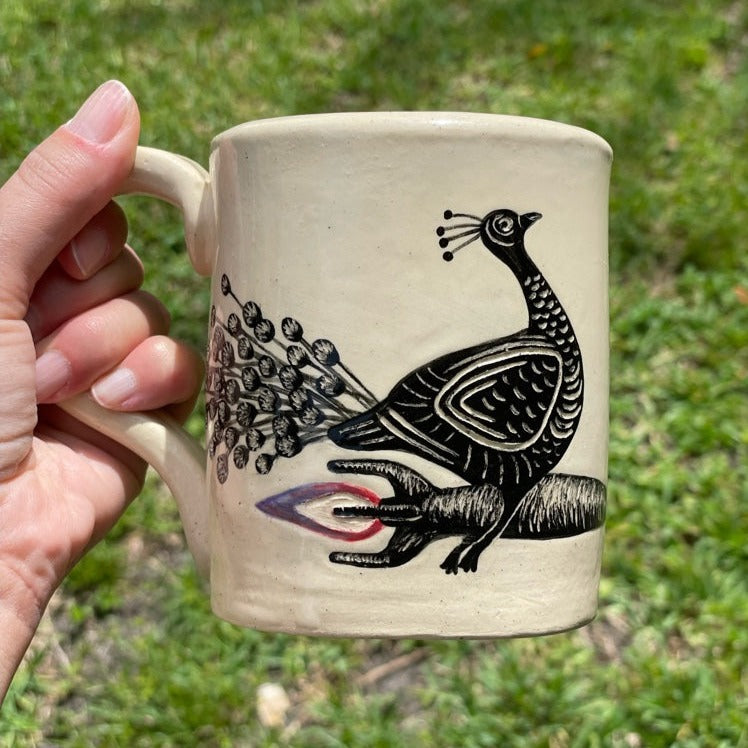 Motivational Mug - Peacock On A Rocket